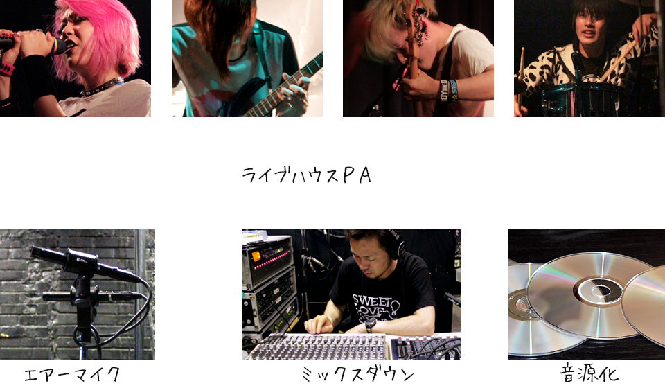 PAライン音源とフロア音声をミックス