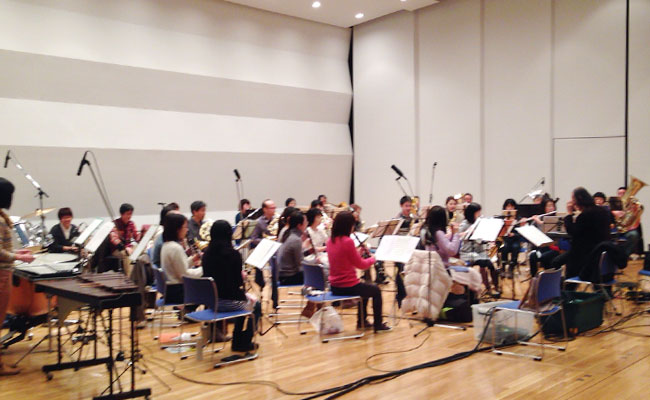 複数楽器の演奏収録