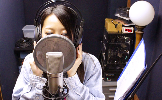 歌のレコーディング